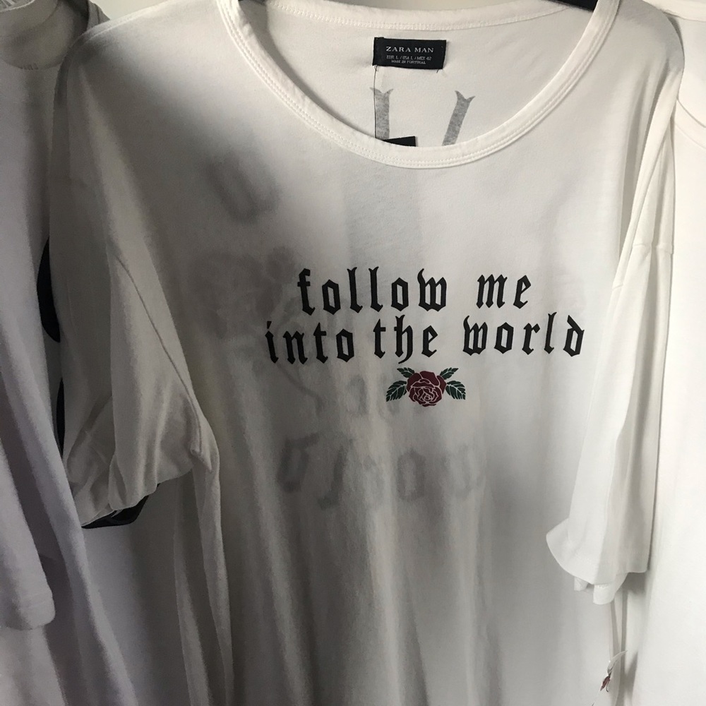 Zara Men long t-shirt never worn